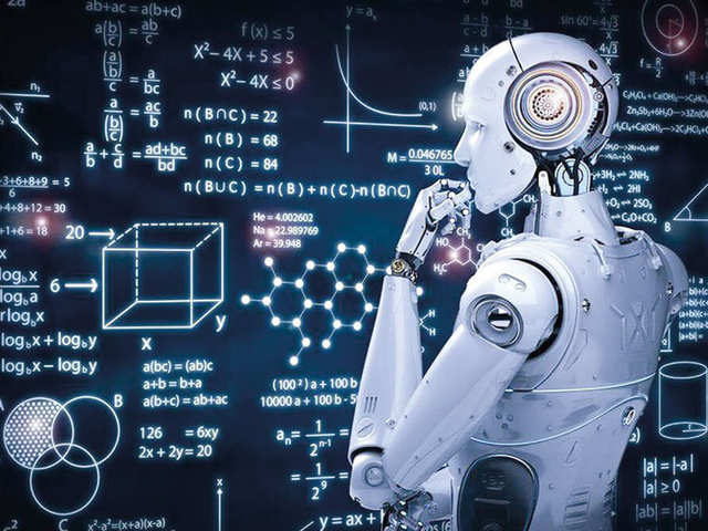A robot making an observation.
